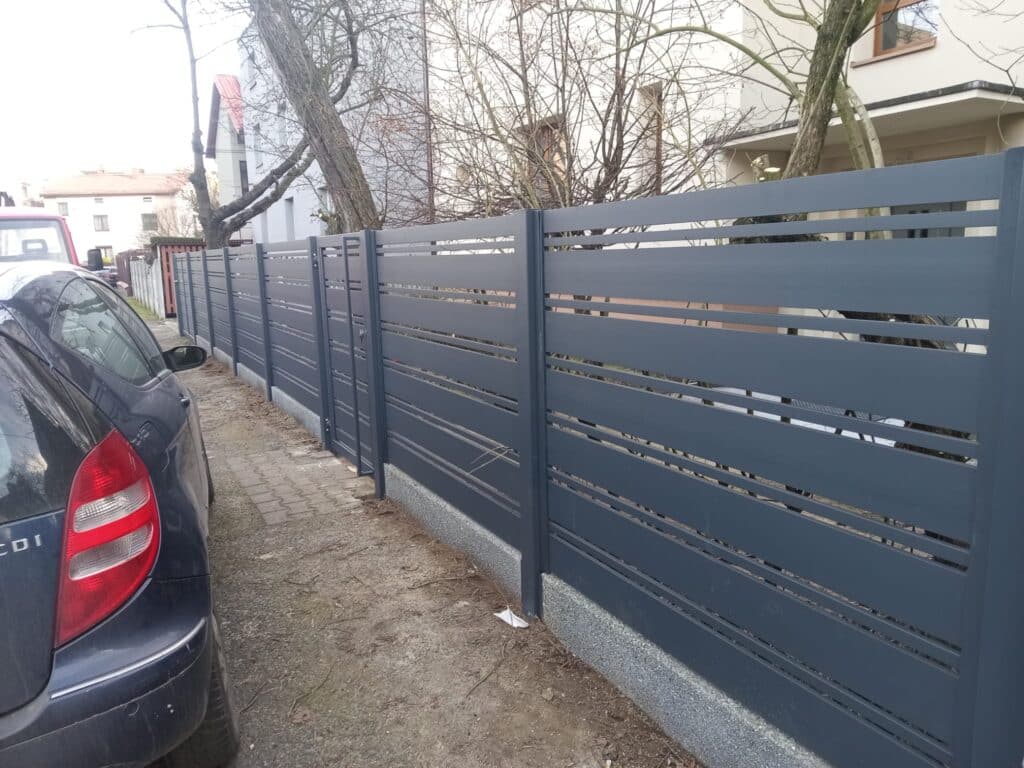 Qubefence - realizacja ogrodzenia aluminiowego na śląsku